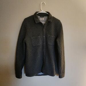 Marine Layer Men's Size M  Gray Corbet Quilted Overshirt Jacket  Outdoor Camping